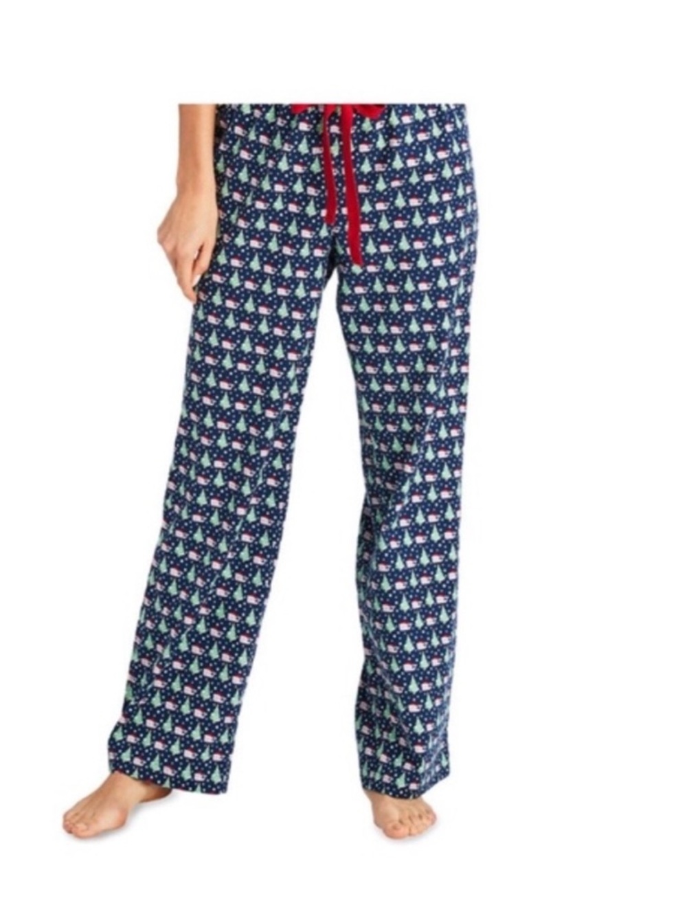 Vineyard Vines Women's Christmas Pajama Pants Snowflake Tree Print Size M
